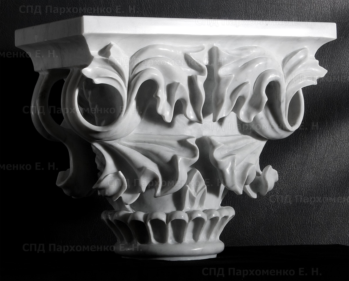 Фото капители из мрамора