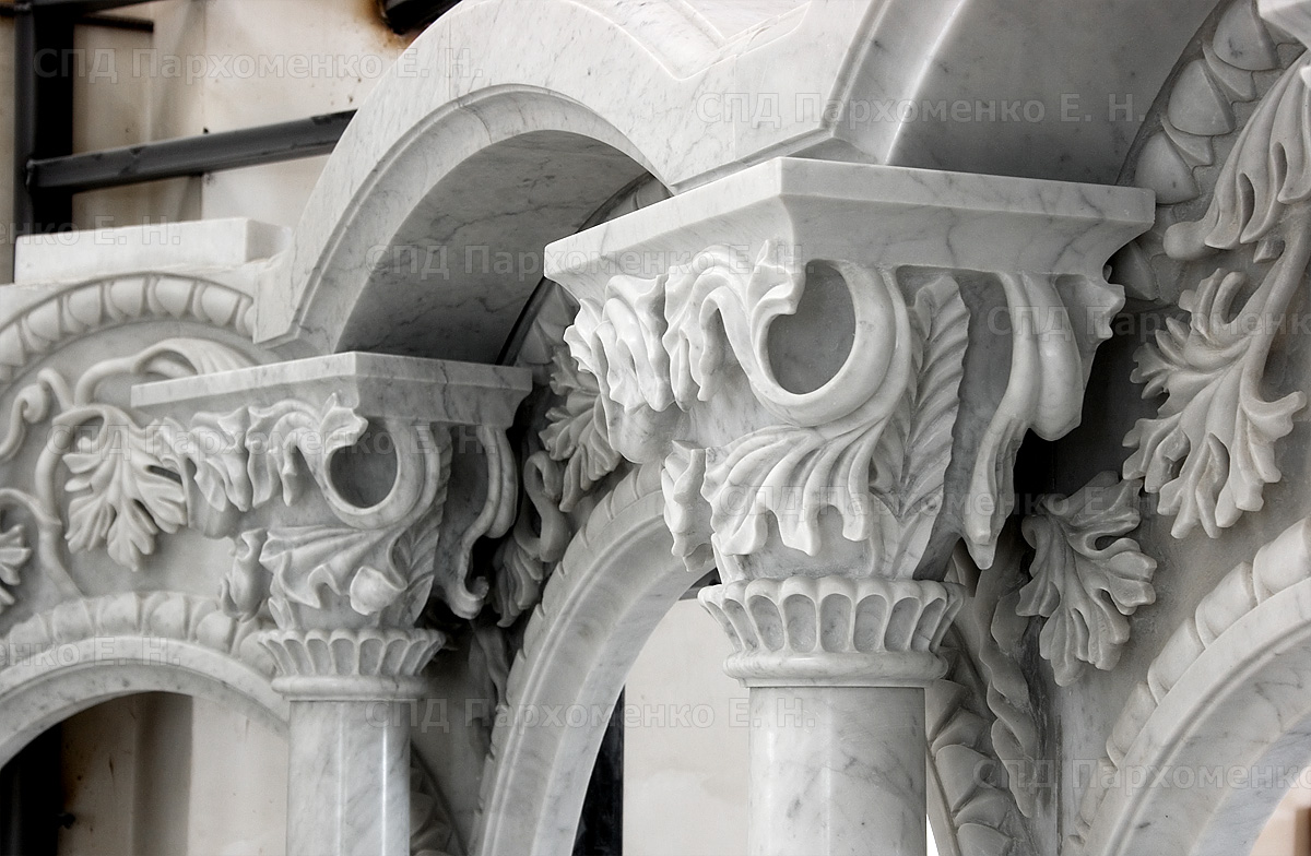 Схема иконостаса из итальянского мрамора