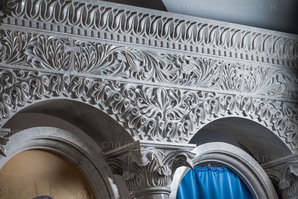 Иконостас из мрамора в Днепропетровске