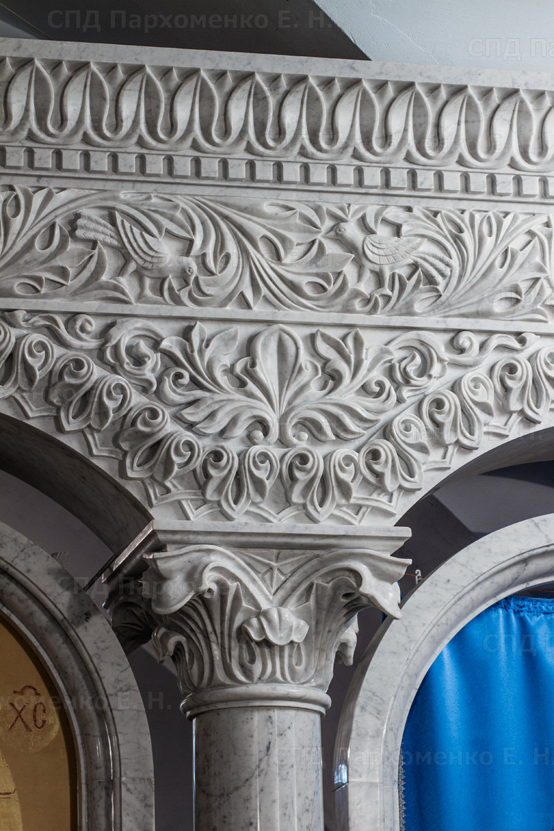 Иконостас из мрамора в Днепропетровске