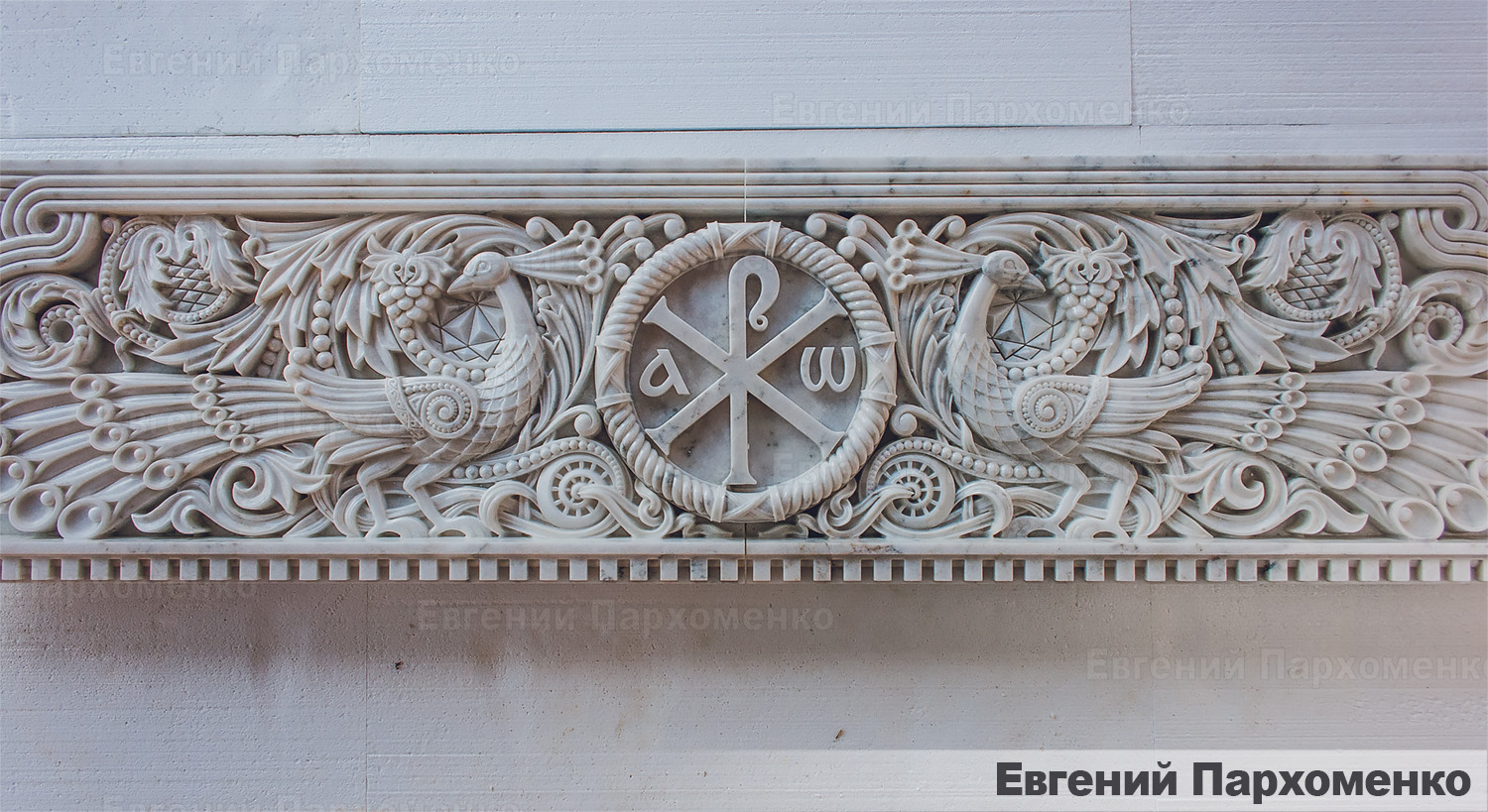 Визайнтийская резьба по мрамору для иконостаса в г. Йошкар-Ола