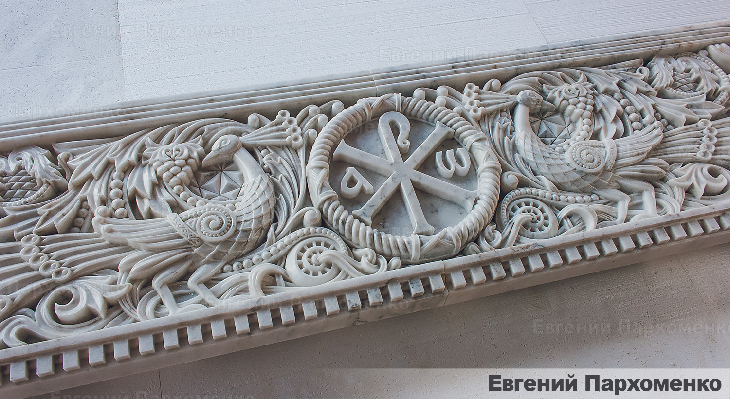 Резьба по мрамору для Храма Иконы Божией Матери в городе Йошкар-Ола