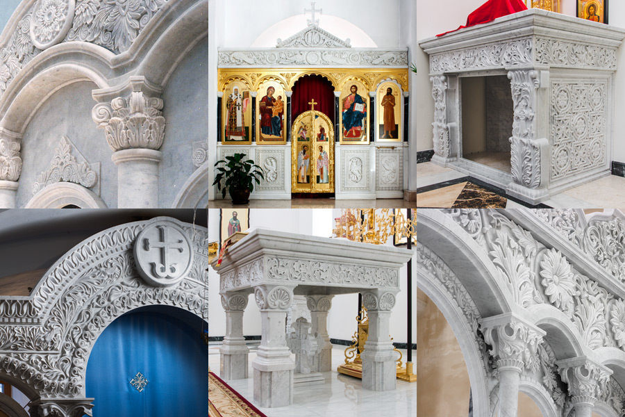 Мраморные иконостасы